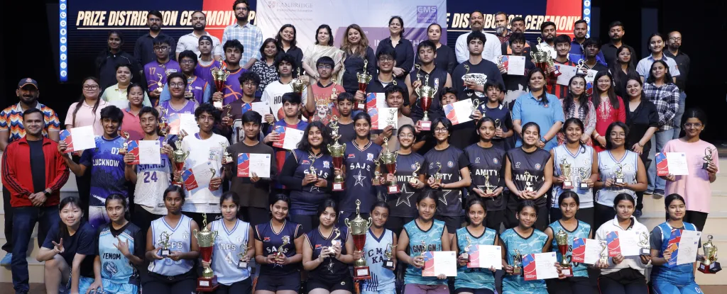 Winners of the CMS Cambridge Inter-school 3x3 Basketball Championship