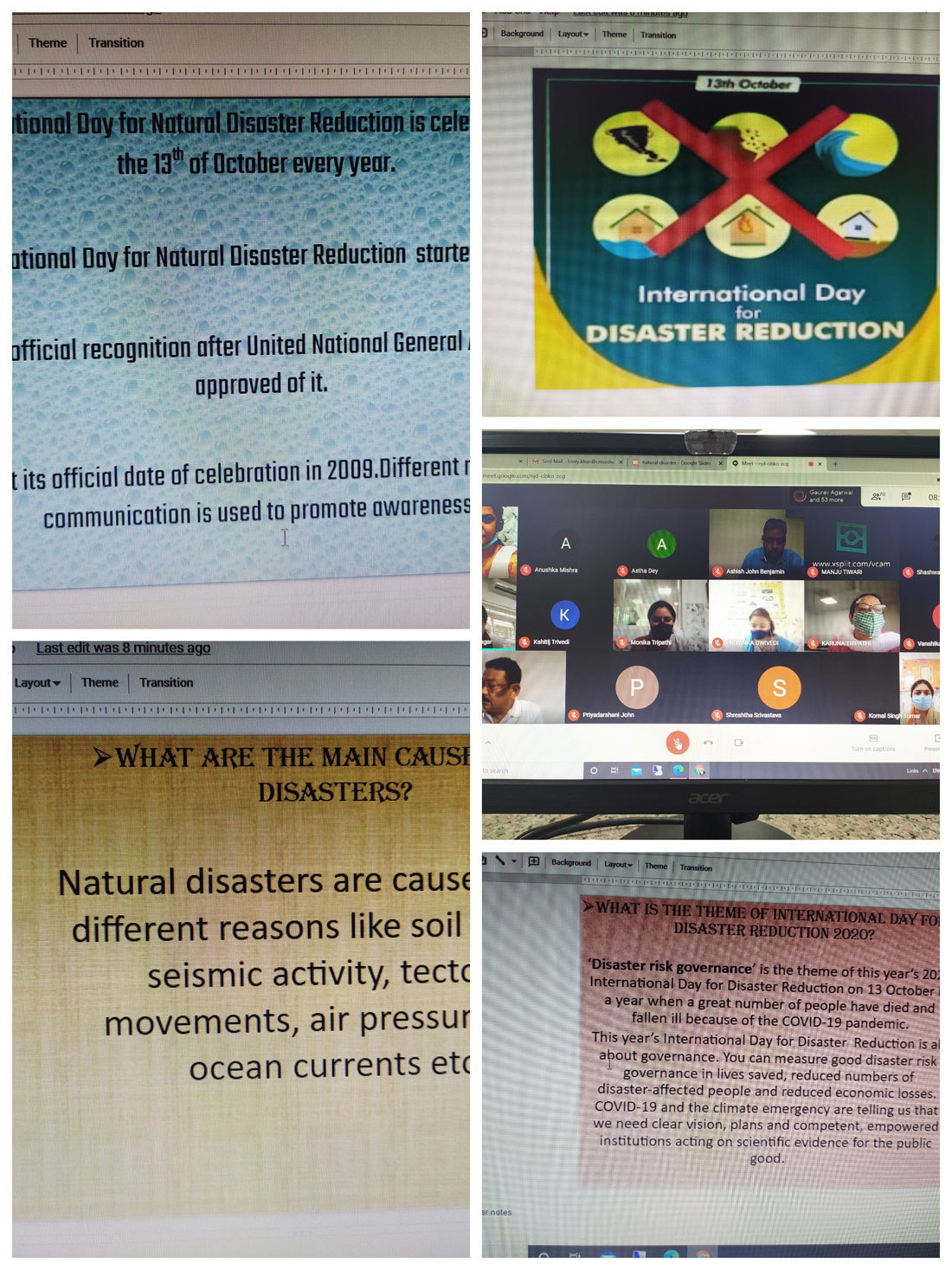 International Day of Disaster Reduction