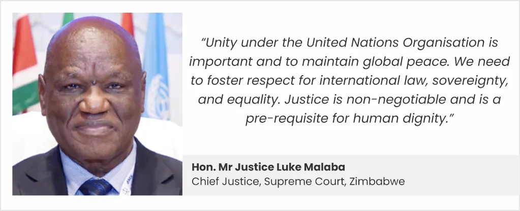 Hon. Mr Justice Luke Malaba, Chief Justice, Supreme Court, Zimbabwe
