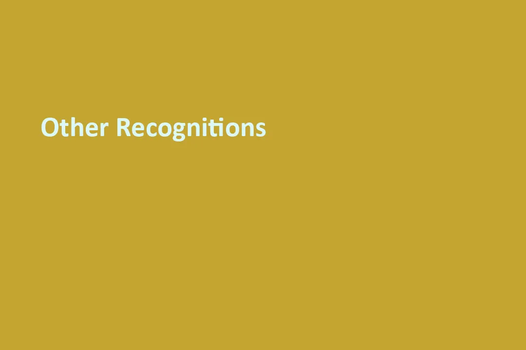 Other Recognitions