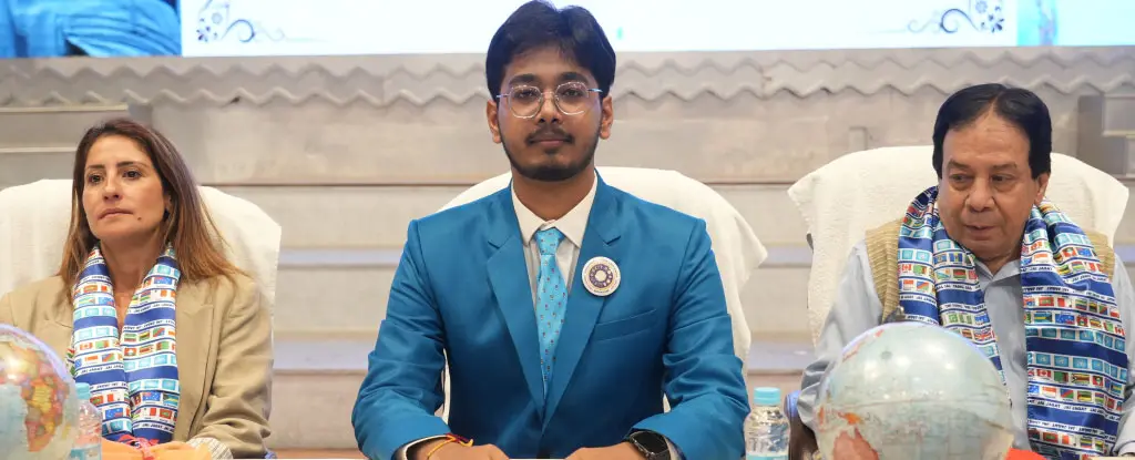 Mr Aditya Tripathi Former Head Boy and alumnus of CMS Aliganj Campus I Moderator, 10th International Interfaith Campus