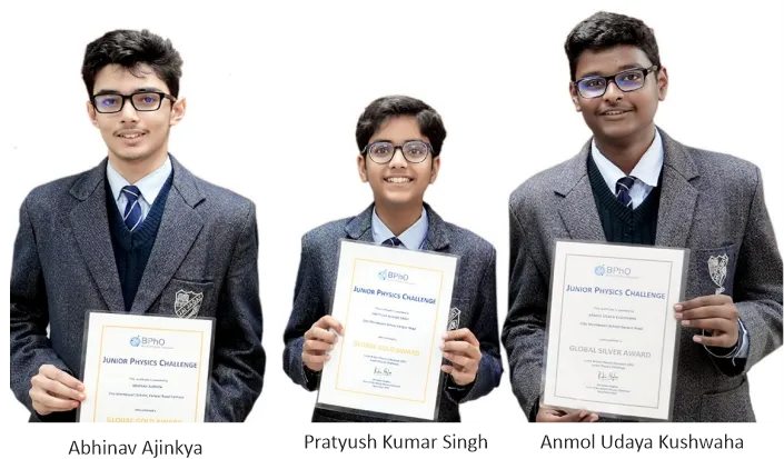 British Physics Olympiad Abhinav Ajinkya-Pratyush Kumar Singh-Anmol Udaya Kushwaha