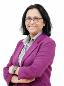 Prof Geeta Gandhi Kigndon, Manager, CMS