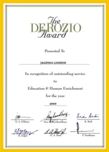 The Derozio Award 2000