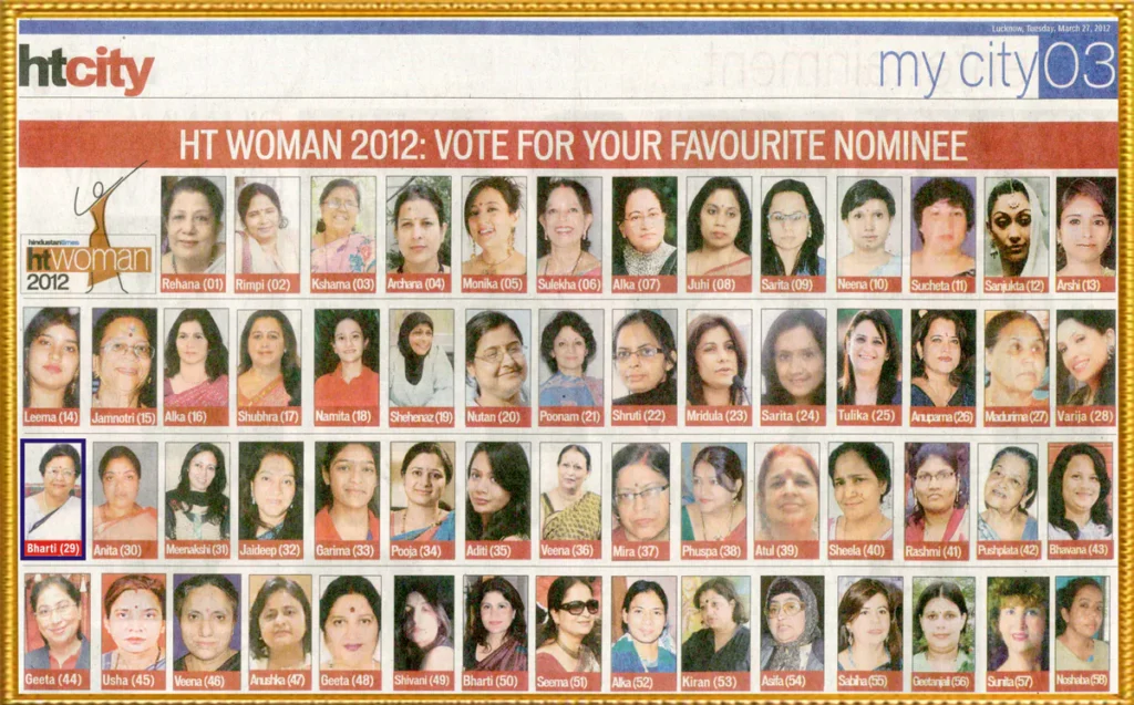 HT Woman 2012 Award given to Dr Bharti Gandhi