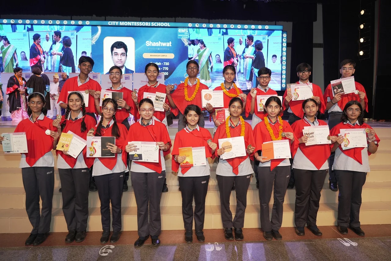 CMS Achievers being honoured at the Meritorious Students' Felicitation Function 2026