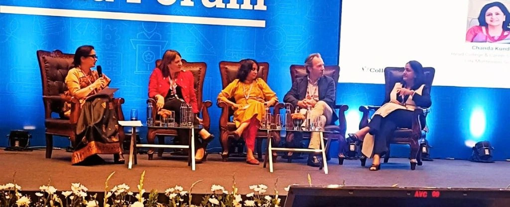 Mrs Chanda Kundra, Head of the CMS Career Counselling Department, attending the Panel Discussion on the topic “Get Ready for a Global Credential Driven World Through AP Career Kickstart” at the IC3 Conference held in Bengaluru